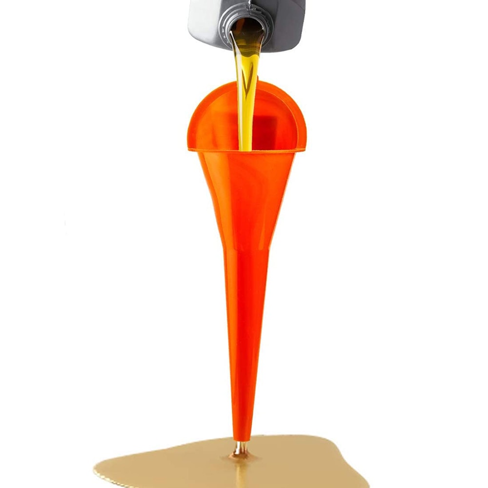 2pcs/1pc Multipurpose Long Stem Plastic Funnel for Cars, Gas Tanks, Engine Oil, Water, Diesel Fuel, Kerosene, Gasoline