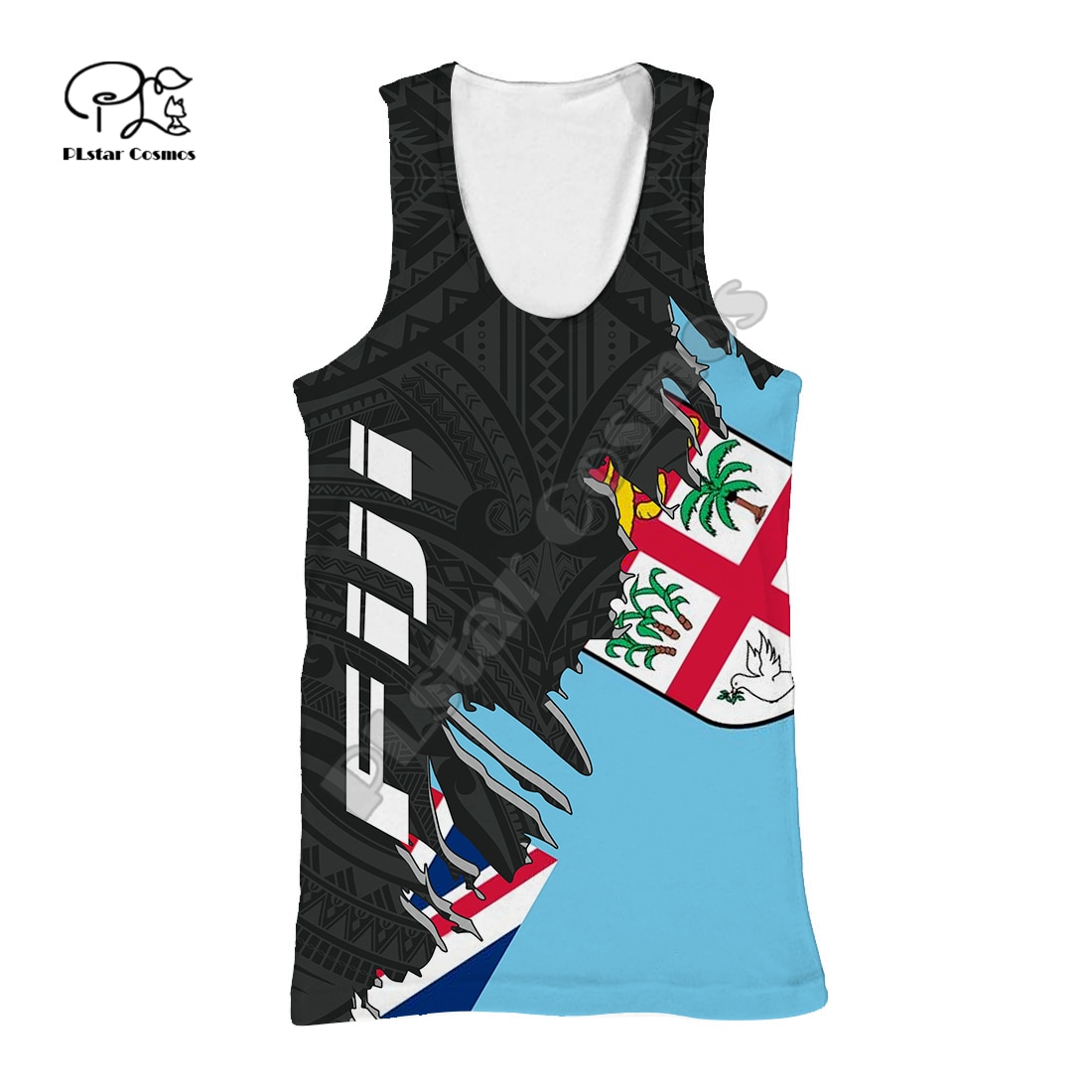 PLstar Cosmos Fiji National Emblem Culture 3D Printed 2021 New Fashion Summer Tank Top For Men/Women Casual Beach Vest F17