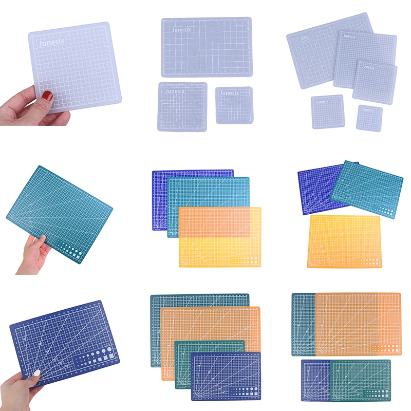 A4 A5 PVC Cutting Mat Board Engraving Hard Pad Durable Handwriting Plank Lightweight Cutting Mat Measuring Pad DIY Art Tool
