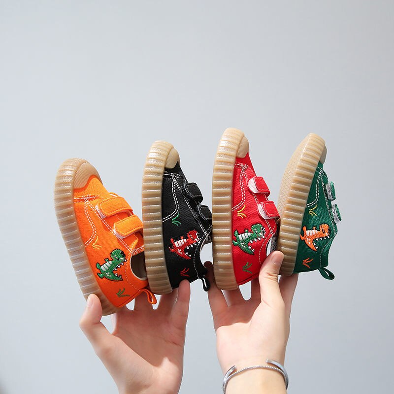 2021Spring and Autumn Soft-soled Children's Canvas Shoes for Boys And Girls All-match Non-slip Casual Shoes Girl Cartoon Sn