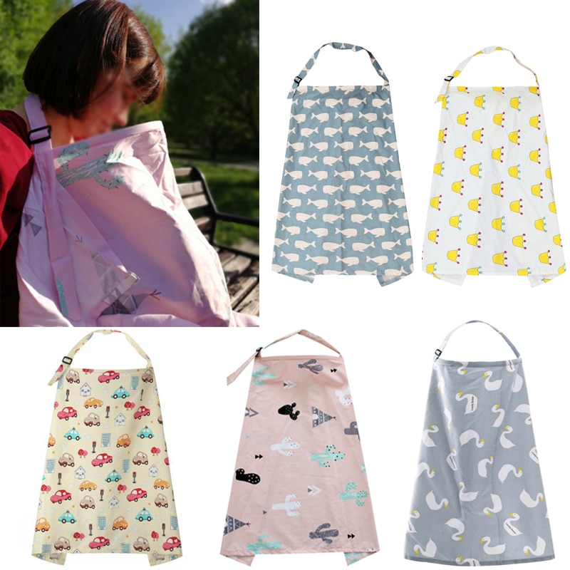 Breathable Baby Feeding Nursing Covers Mum Breastfeeding Nursing Poncho Cover Up Adjustable Privacy Apron Outdoors Nursing Cloth