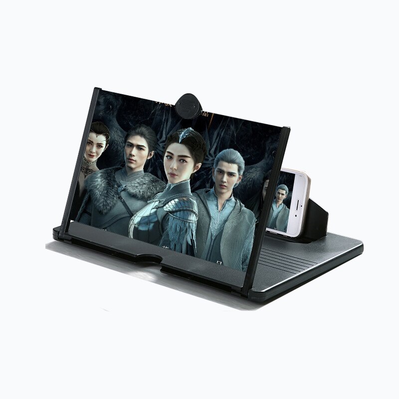 10 inch HD Phone Screen Video Magnifier Stereoscopic Amplifying Desktop Bracket Mobile Phone Tablet Holder Glass Eye Protector