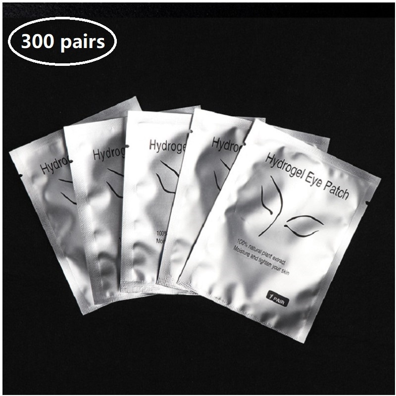 300 pairs Disposable Eyelash Pads Eye Gel Patch Under Eye Pads Lint Free Lashes Extension Mask Makeup Tools