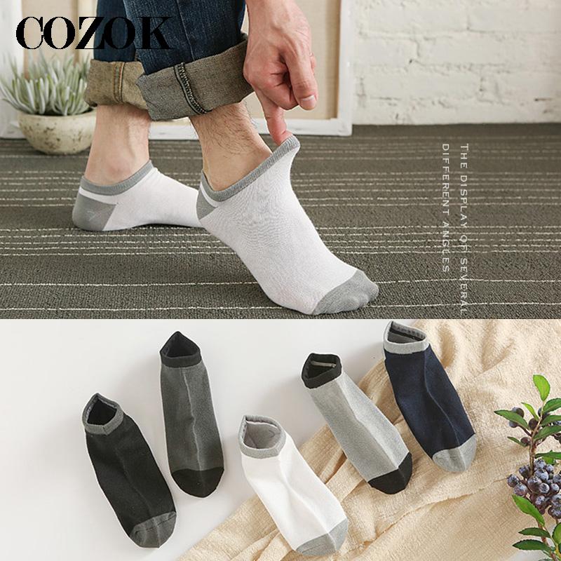 10pcs=5pairs/lot Summer Men Bamboo Fiber Invisible Boat Socks Deodorant Breathable Ankle Socks Male Fashion Sock Slippers Meias