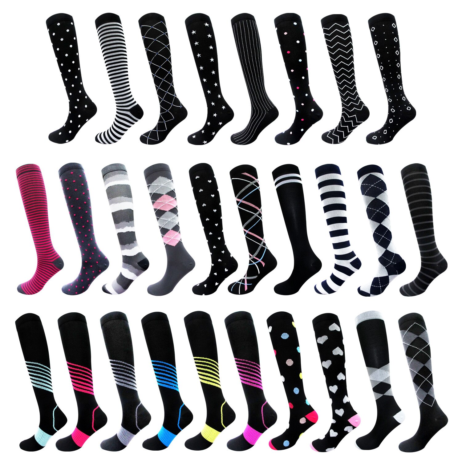 Women Men Compression Socks Cycling ONE Pair Compression Stocking Sports Sock Compression Medias De Compresion Running