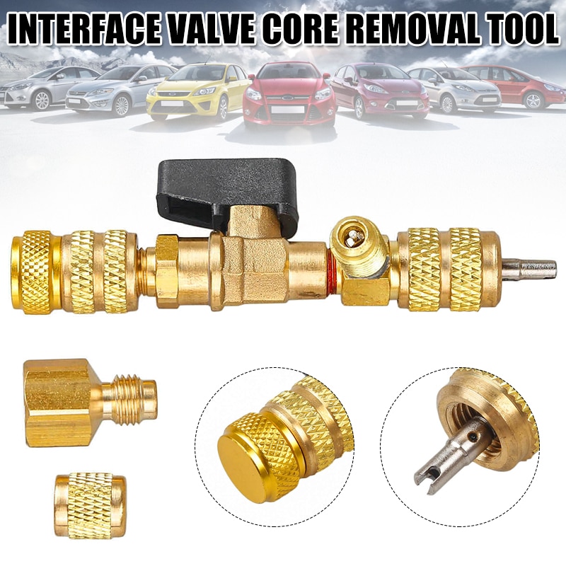 Core Remover 1/4 Inch and 5/16 Inch Port Installer Tool Metal Assembly and Unloading Tool Auto Parts Car Styling