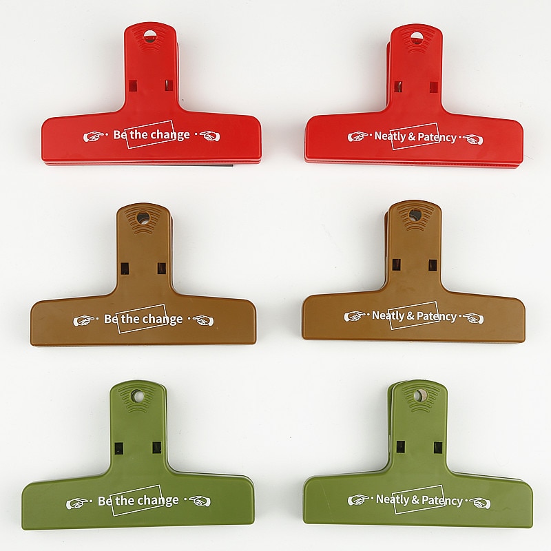 Colored Vintage Paper Binder Clip Invoice Bill Clip Office Supplies