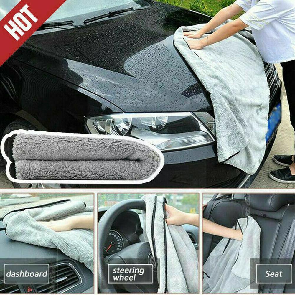 Towel Fast Drying Super-absorbent Microfiber Towel L Washing Detail Edging Corner Cloth Car Soft Thicken Care Vehicle K1s8