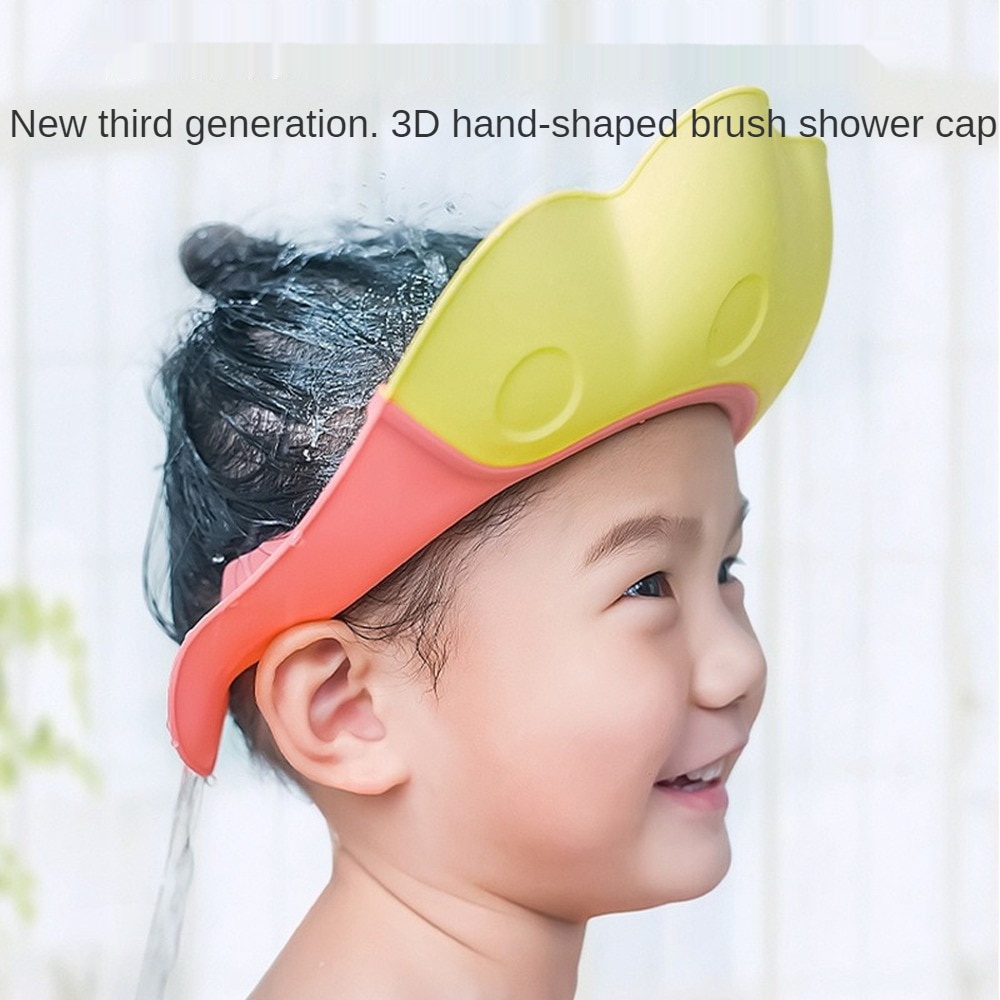 Shampoo Cap Durable Baby Soft Bath Visor Hat Adjustable Shower Protect Eye Water-proof Splashguard Hair Wash Shield for Infant