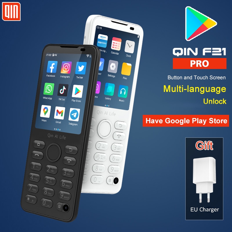 Qin F21 Pro Google Smart Touch Screen Phone Wifi 5G+2.8 Inch 3GB 32GB Bluetooth 5.0 Duoqin Global version 2120mAh Android Phone