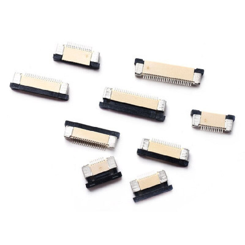 10pcs FFC/FPC Spacing of 0.5mm Flat Cable Connector Pitch Drawer Top/Bottom Contact 4p/5/6/7/8/9/10/12/14/15/16/20/22/24-60p