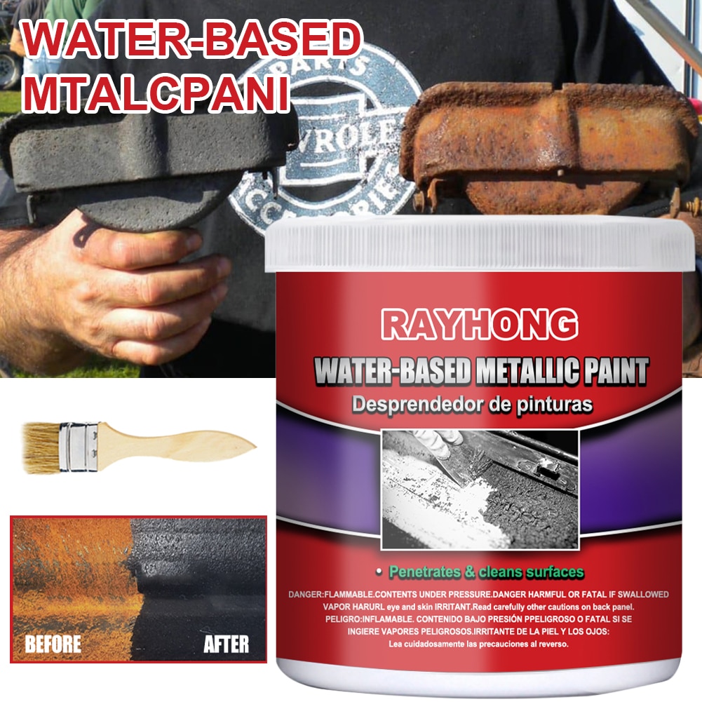 100ML Car Anti-Rust Chassis Rust Converter Water-Based Primer Metal Surface Rust Remover Weather-Proof Long Lasting Deruster