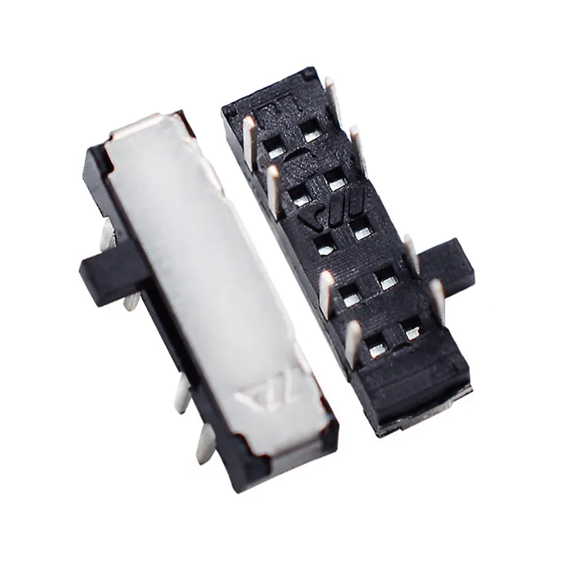 10pcs MSK-23D19 Toggle Switch PCB Panel Horizontal Slide Switch SMD Tripod Gear Micro Switch 8pin