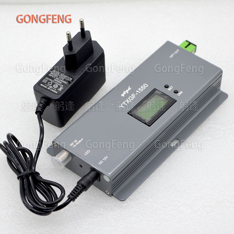 New FTTH 1010AGC-1550 Optical Fiber Transmitter 1550nm CATV Optical Transmitter With SC/APC Connector RF Input With LCD Display