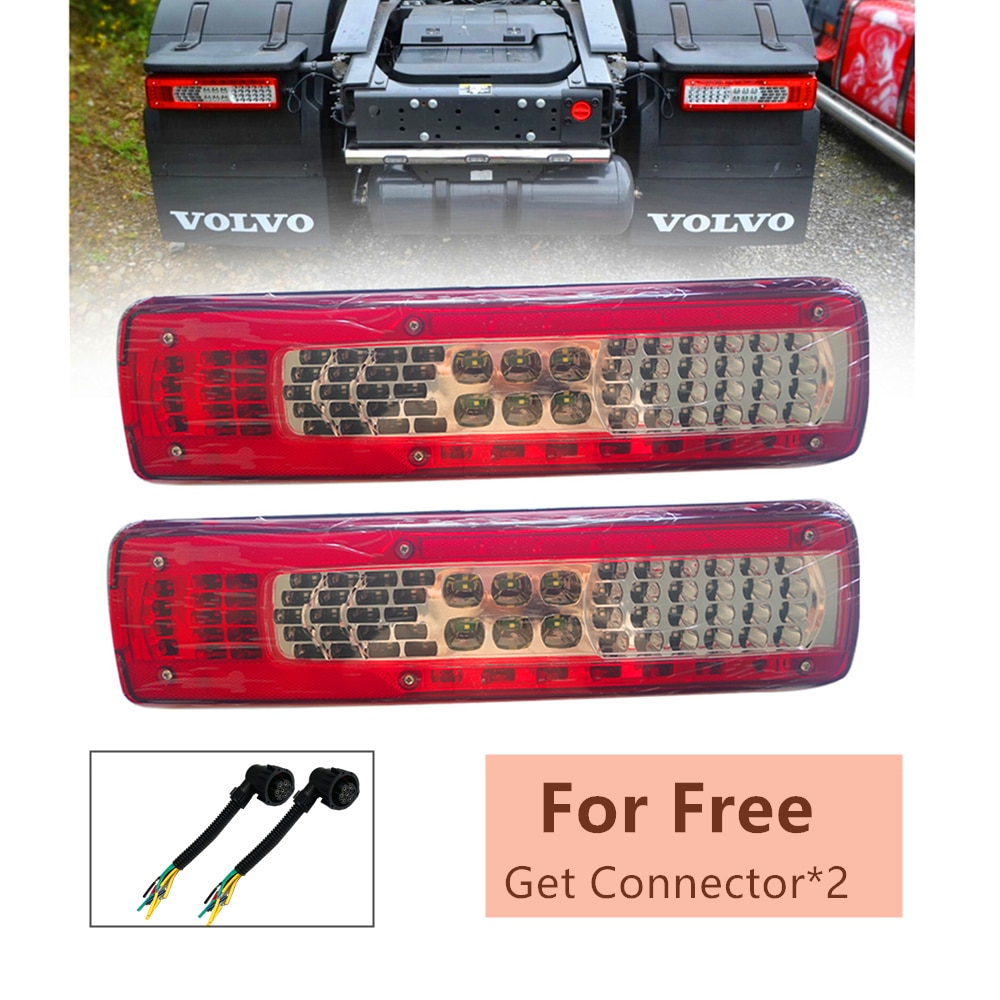 Volvo Tail Lights 24V Led Tail Lights Brake Stop Warning Signal Lamp for Volvo FH 460 540 FH12 FH16 Heavy Truck Rear Lamps