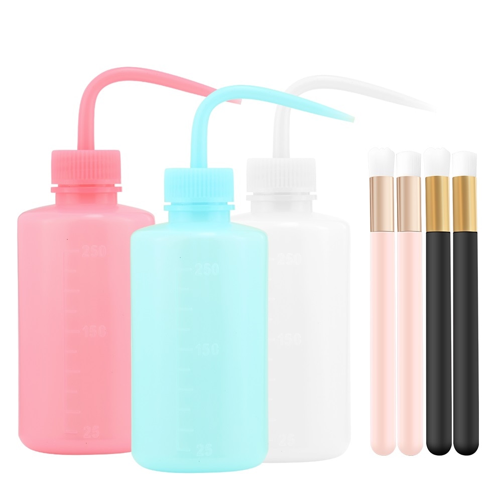 MEILAIMDY Mousse Clean Brush Bottle Eyelash Extensions Makeup Tools Lash Shampoo Brush Washing Skin Care