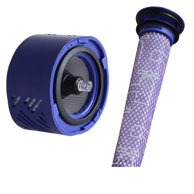 Filter Pre & Post-Motor HEPA Filter Kit Suitable for Dyson V6 DC59 Vacuum Cleaner Parts DY-96674101 & DY-96566101 Replac