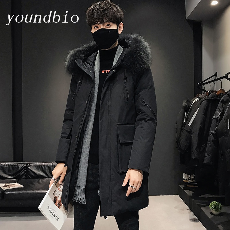 Winter Down Jacket Men Thick Warm Parkas Coats Puffer Jacket Hooded Windbreaker Coat High Quality Overcoat White Duck Down