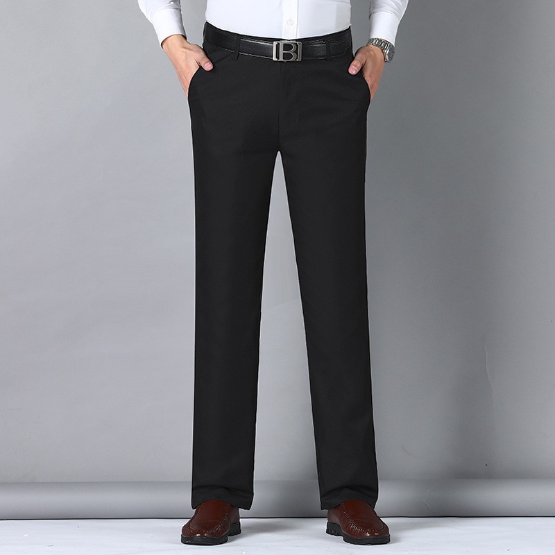 MRMT 2022 Brand Men's Trousers High Waist Black Suit Pants Men Trousers Thin Straight Loose Formal Business Casual Man Trou