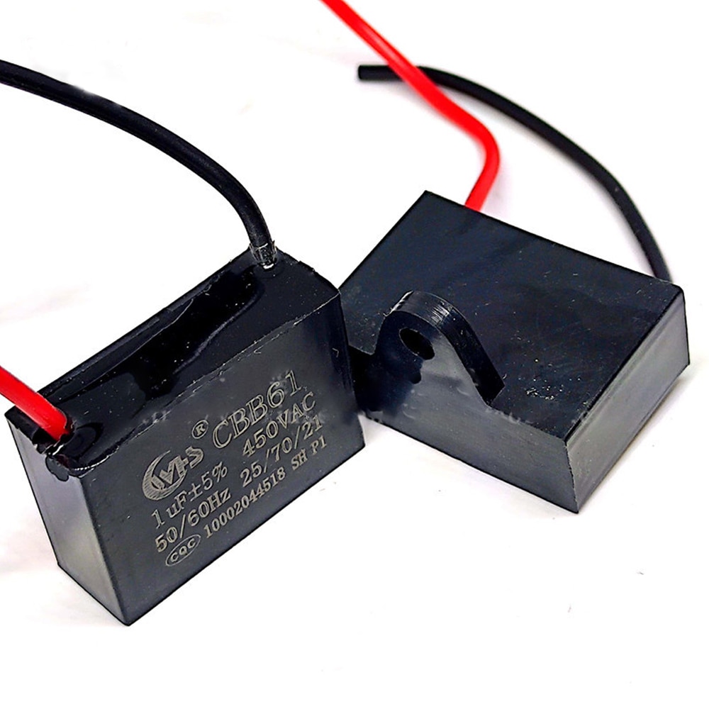 CBB61 CBB6 1.0UF 1.5UF 1.2UF 1.8UF 2UF 400V Air Conditioner Pin Type Main Board Circuit Board Fan Start Capacitor Relay