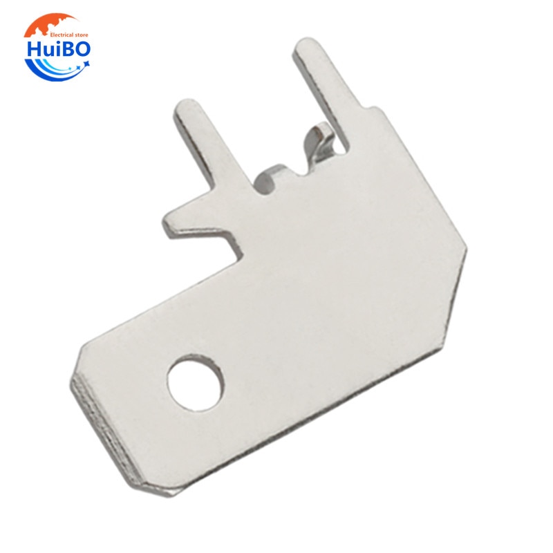 50pcs/100pcs 6.3 Flag-shaped inserts 6.3MM Circuit board insert PCB solder inserts L-shaped corner solder thickness 0.8