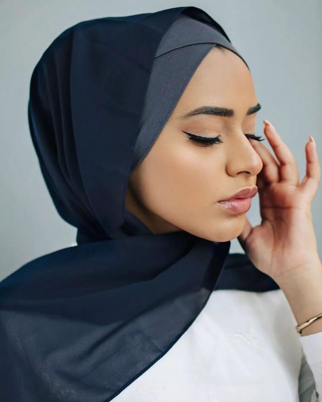 Muslim Women 2021 NEW Head Scarf Underscarf Stretch Hijab turban Headwrap Underscarf Cap Shawl Islam Scarf Inner Hijabs Bonnet