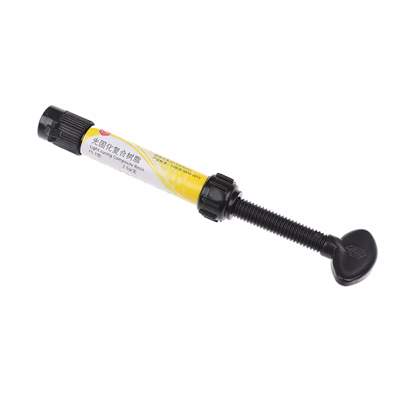 1Pcs Dental Denfil Syringe Universal Micro Hybrid Composite Light Curing Resin Shade
