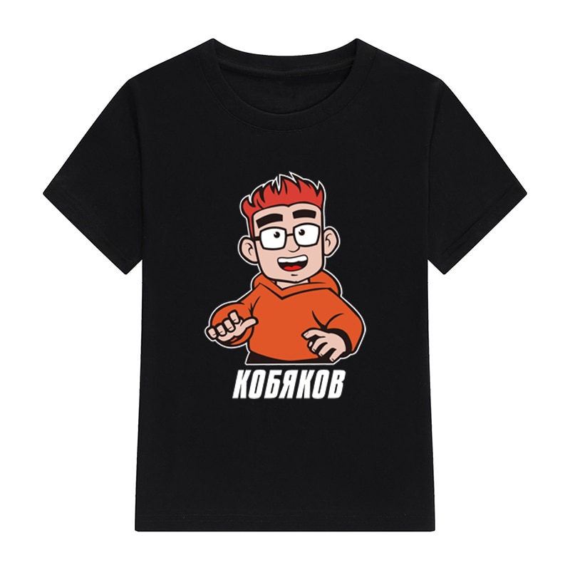 Children's 100% Cotton T Shirts Merch A4 KOBYAKOV Print Casual Family Clothing Set boy's & girl's Fashion Top