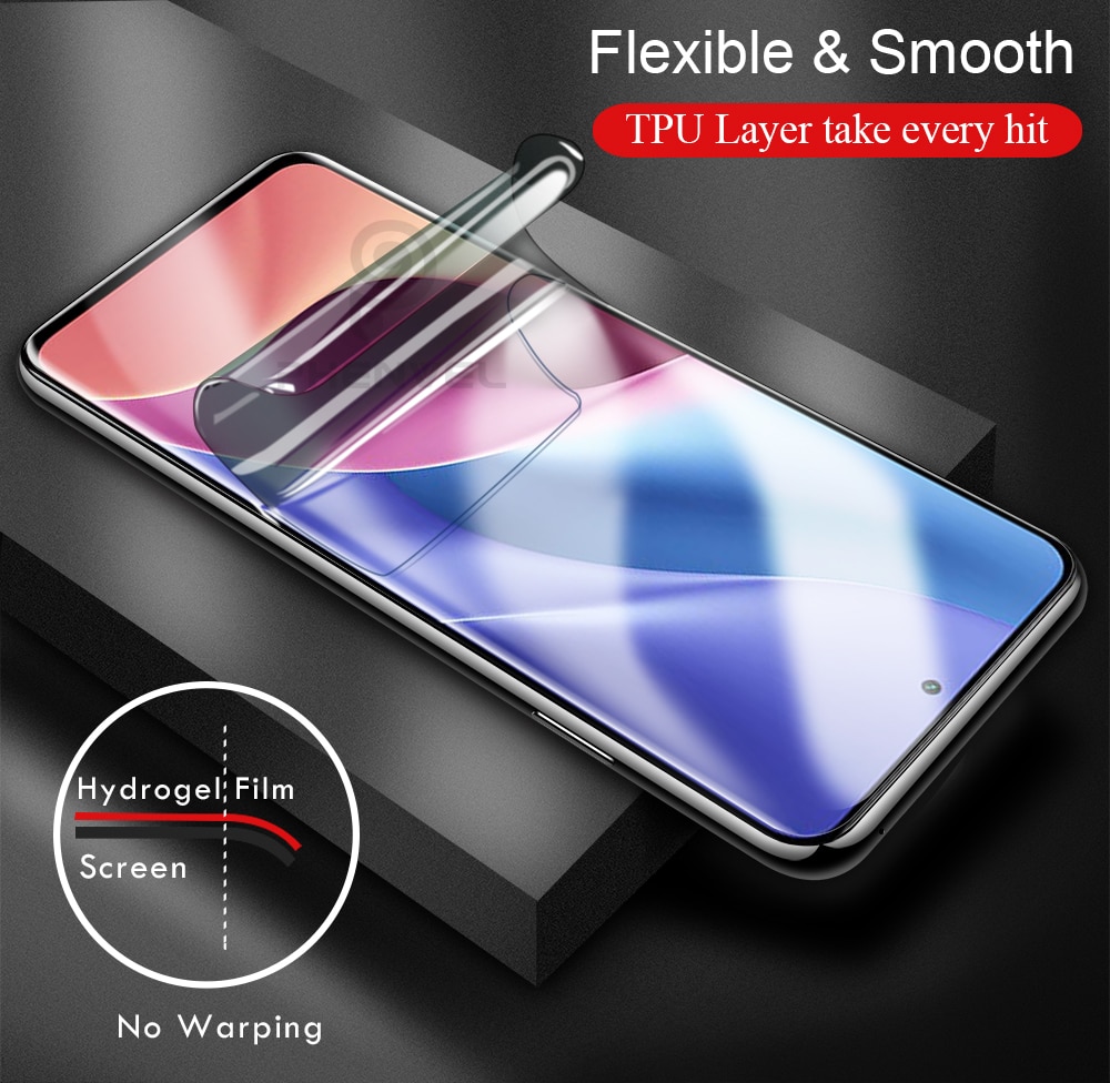 Gel Protective Film For Xiaomi Redmi 10 9A 9 TPU Screen Protector For Redmi 9T 8A 8 9C Full Cover Hydrogel Film