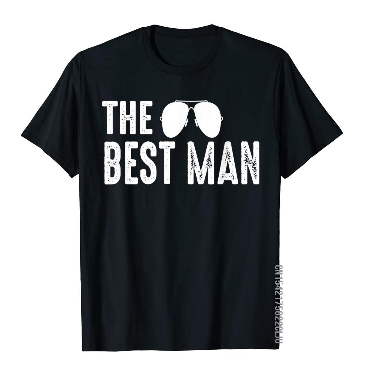 Best Man Cool Shades Funny Bachelor Party Gift T-Shirt Novelty T Shirt Prevalent Cotton Men Tees Novelty