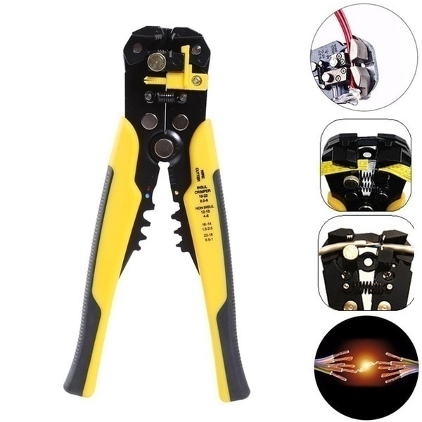 Crimper Cable Cutter Automatic Wire Stripper Multifunctional Stripping Tools Crimping PliersTerminal Tool Professional Cord Crim