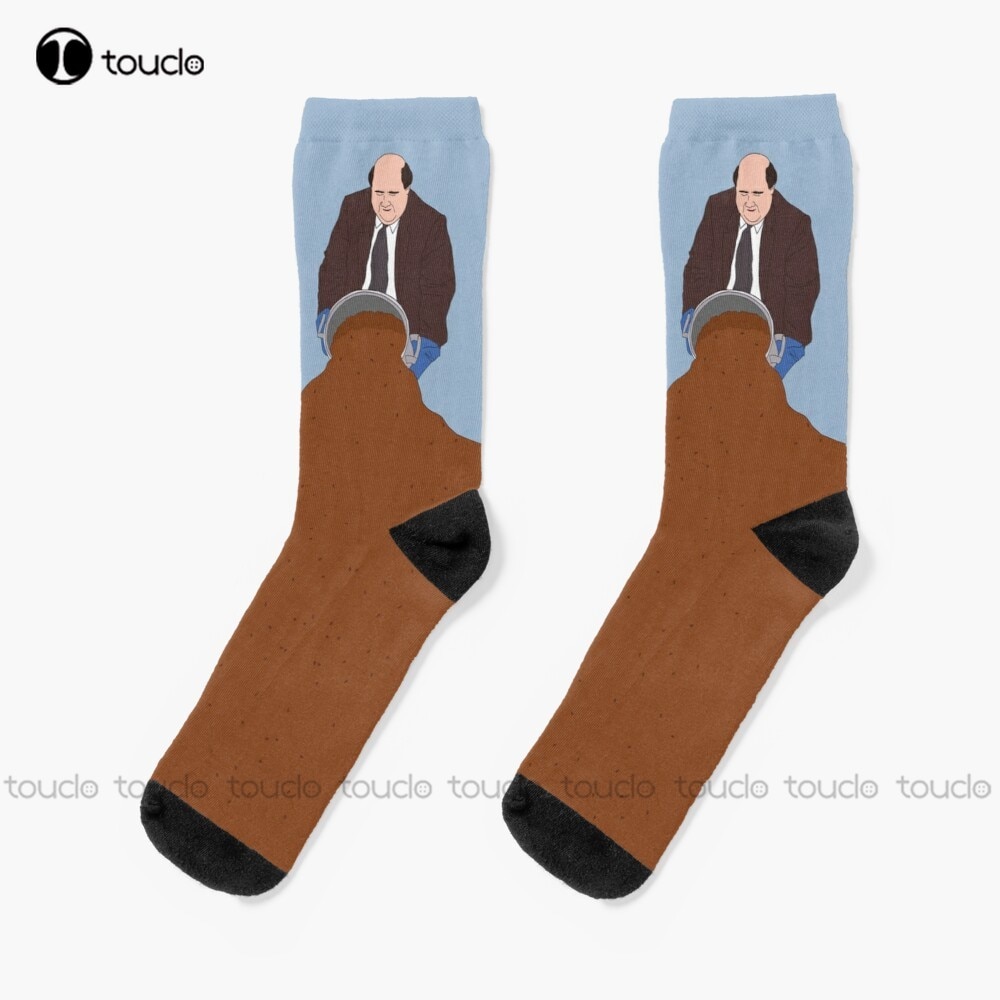 Kevin'S Famous Chili Kevin Chili Kevins Famous Chili The Kevin Office Socks Soccer Socks Personalized Custom 360° Digital P