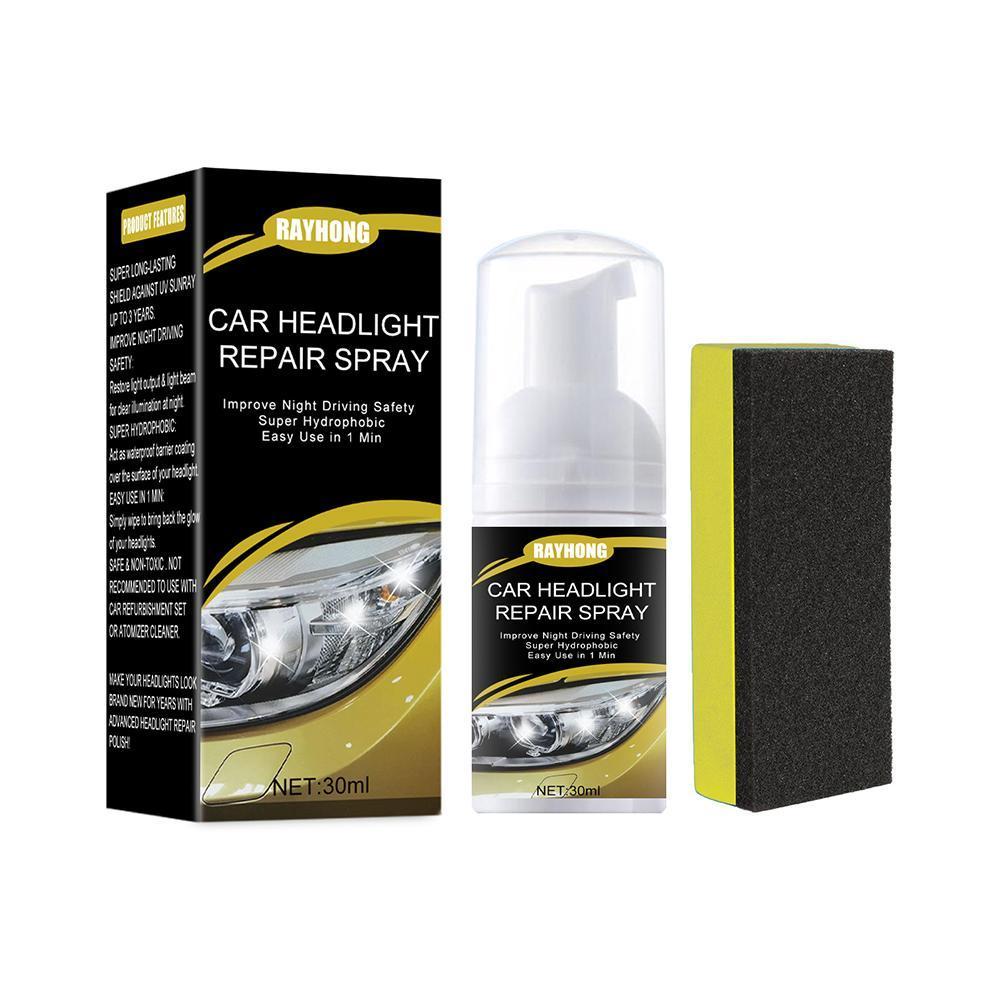 Car Headlight Polishing Agent Scratch Remover Repair Fluid Headlight Renewal Polish And Maintenance Liquid Kit Auto Accessories