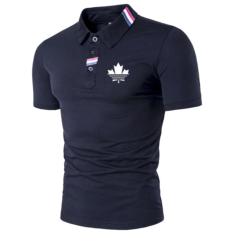 2021 Fashion Sports Men's Polo Shirt Men's Loose Business Casual Short Sleeve Breathable Polo Shirt