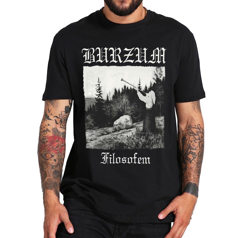Burzum Varg Vikernes T-shirt Black Metal Dungeon Synthneofolk Fans Tee Comfortable Summer Cotton Crewneck Classic Tops EU Size