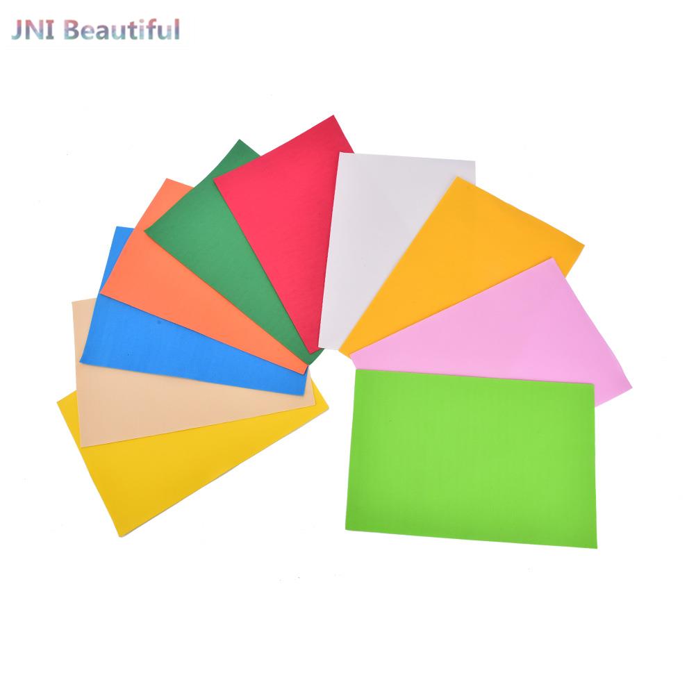 10 Sheets Thick Multicolor A4 Sponge EVA Foam Paper Kids Handmade DIY Hand Craft Color Paper
