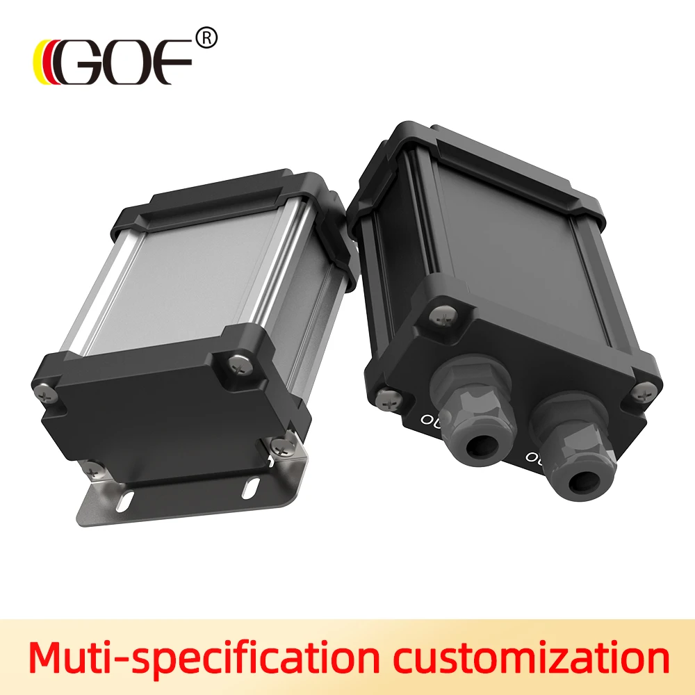 Custom Aluminium Alloy Enclosure Ip68 Waterproof Project Junction Box Customized Size Inverter Shell M08 110*55MM