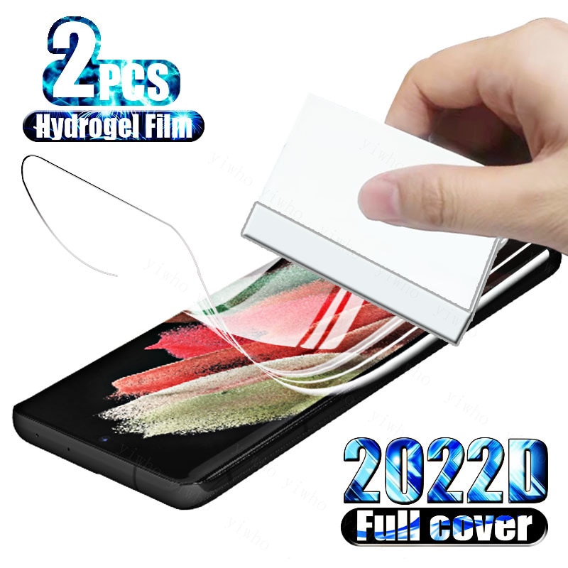 2PCS 2021D Soft Hydrogel for Samsung Galaxy S21 S20 Note 20 Plus Ultra Screen Protector S 20 21 Fe S21fe S20fe Note20 S21ultra