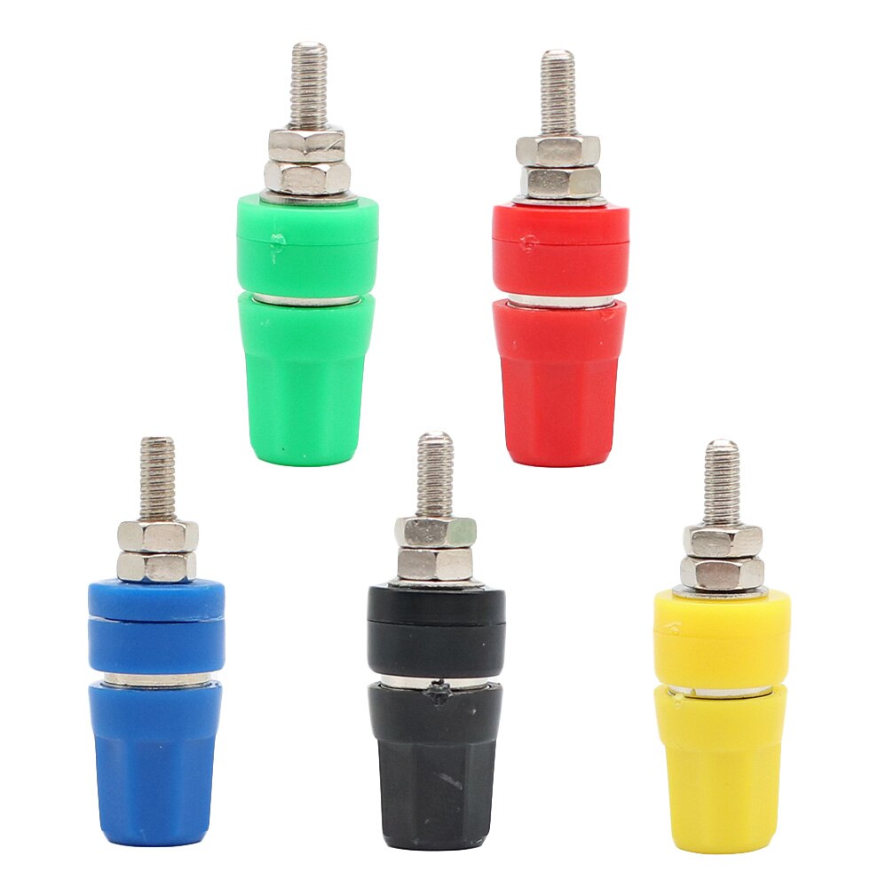 1pcs M4X36 pure copper terminal 4mm banana Jack Socket 20A binding post Banana plug connector