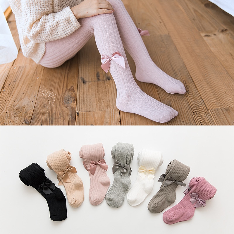 Children Knitted Stockings Spring Autumn Pantyhose for Girls Kid Winter Stockings Baby Girl Tights Toddler Warm Tights