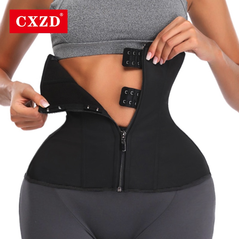 CXZD Waist Trainer Shaper Latex Belt for Women Sweat Shapewear Workout Corset Tummy Slimming Sheath Belly Reducing Girdles