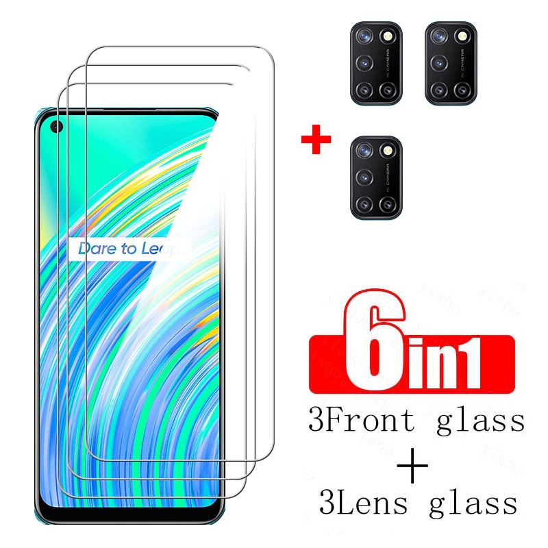 Screen Protector For Realme C17 Tempered Protective Glass For Redmi C17 C11 C21 C25S C25 C20 C25Y Camera Lens Protective Film