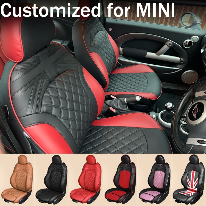 Customized Full Set Car Seat Cover for MINI R50 R53 R55 R56 R57 R58 R59 R60 CLUBMAN CABRIO COUPE ROADSTER COUNTRYMAN Cushion