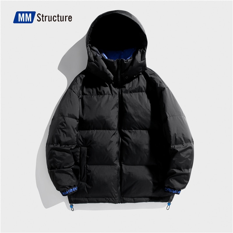 Men White Duck Down Hooded Jacket 2021 Winter New Warm Outwear Warm Thermal Down Parkas High-quality Warm Black Down Outwear
