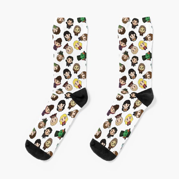 Once Upon A Time Crew Socks Best Knee High Black Women Mens Ankle