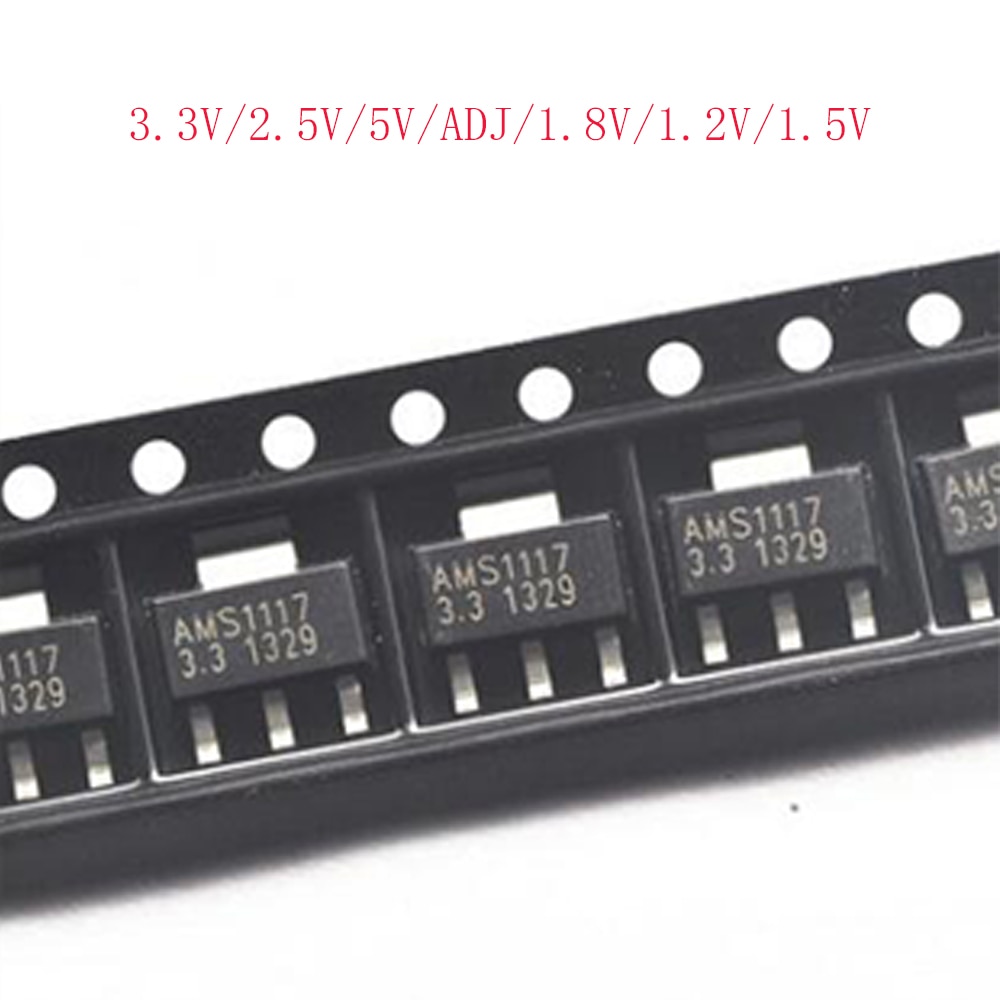 20PCS AMS1117 series AMS1117-3.3V AMS1117-ADJ AMS1117-1.8V AMS1117-1.2V AMS1117-5.0V AMS1117-2.5V AMS1117-3.3 AMS1117-5.0