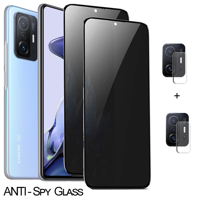 for Xiaomi 11T 12T Pro, Anti Glare Tempered Glass for Xiaomi 11T Pro Privacy Glass mi 12t Film mi 11 lite xiaomi 11lite 5g ne mi