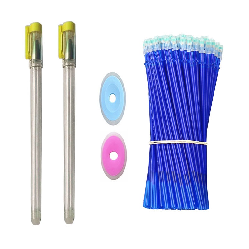 54pcs/Set Erasable Pen Rods Colorful Ink Refills Gel Pen Erasables Writing Washable Refill For School Student Stationery Tools