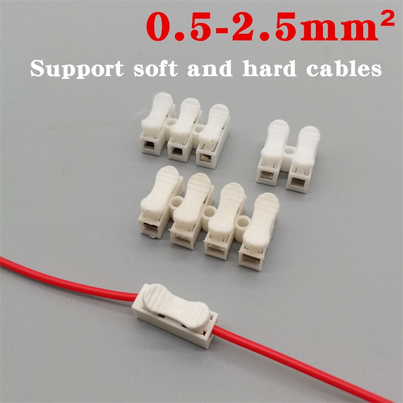 CH-1 / 2 / 3 / 4 flexible and hard wire quick connector 1 / 2 / 3 / 4P electrical crimping terminal block splicing cable clamp