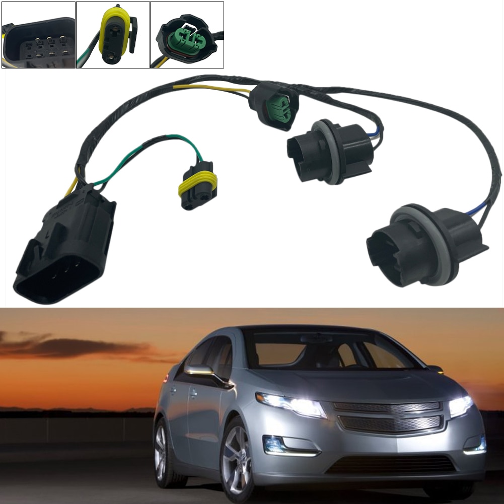 Car Headlight Connecting Wire Harness Suitable Auto Accessories for 2007-2014 Chevrolet 25962806 Universal